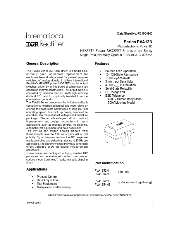 PVA1354N International Rectifier