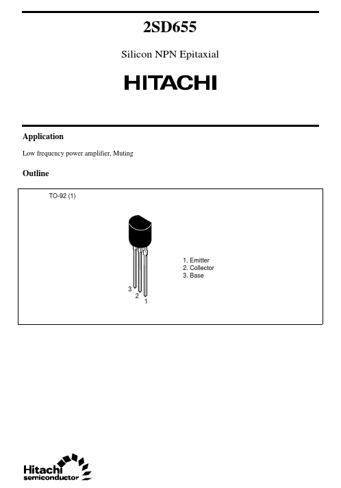 2SD655 Hitachi Semiconductor