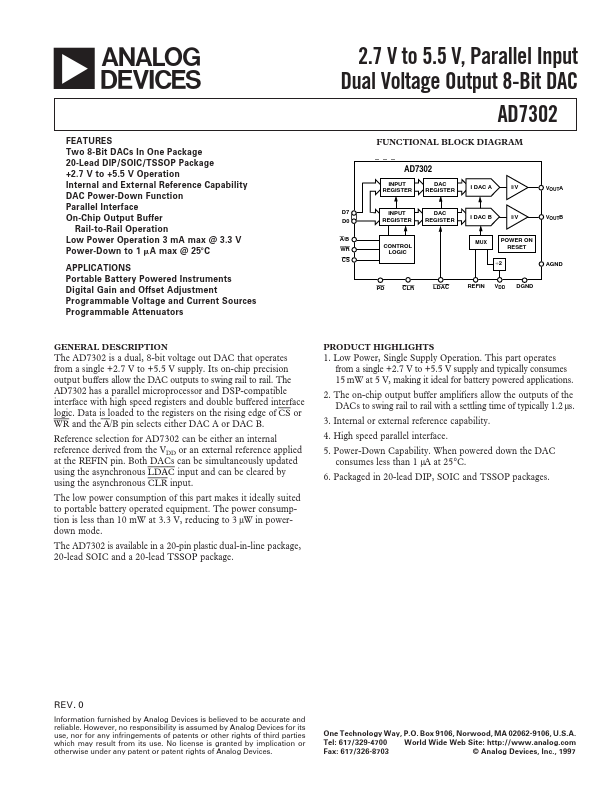 AD7302 Analog Devices