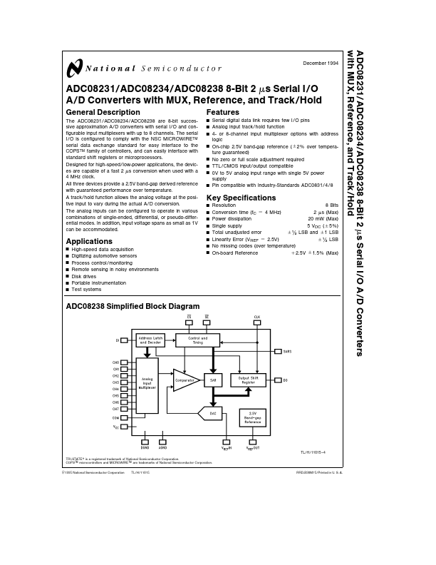 ADC08234 National Semiconductor