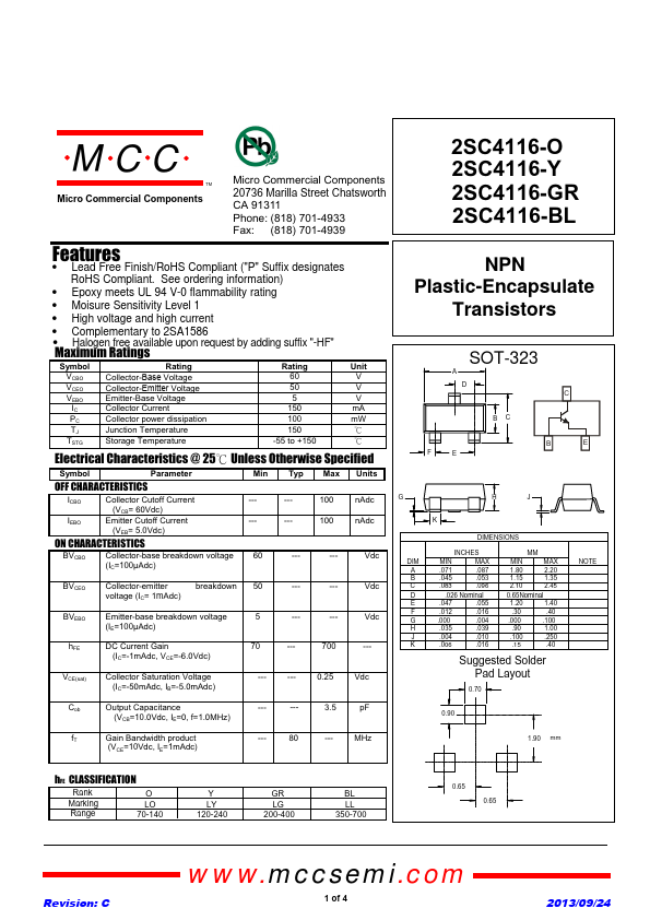 2SC4116-O MCC
