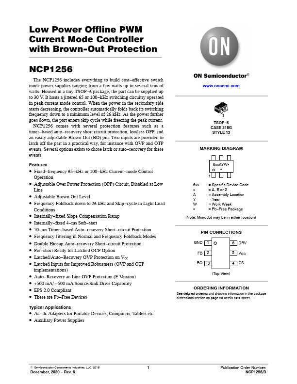 NCP1256 ON Semiconductor