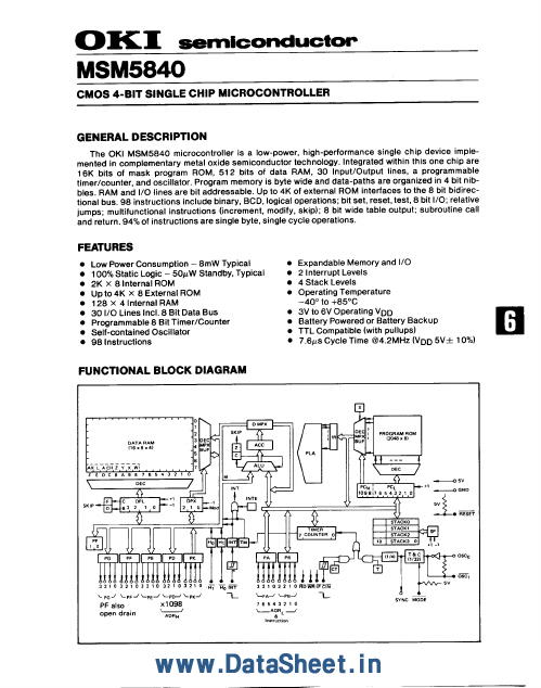 MSM5840 OKI Semiconductor