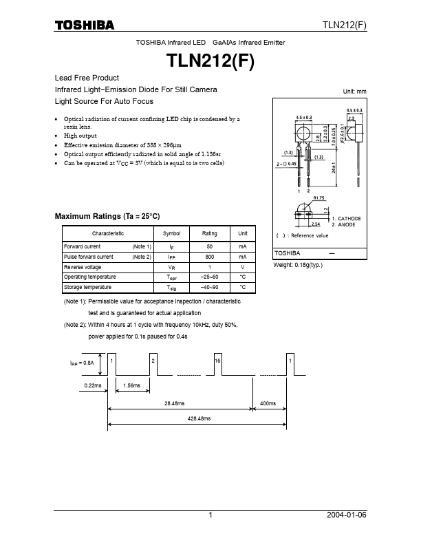 TLN212 Toshiba Semiconductor