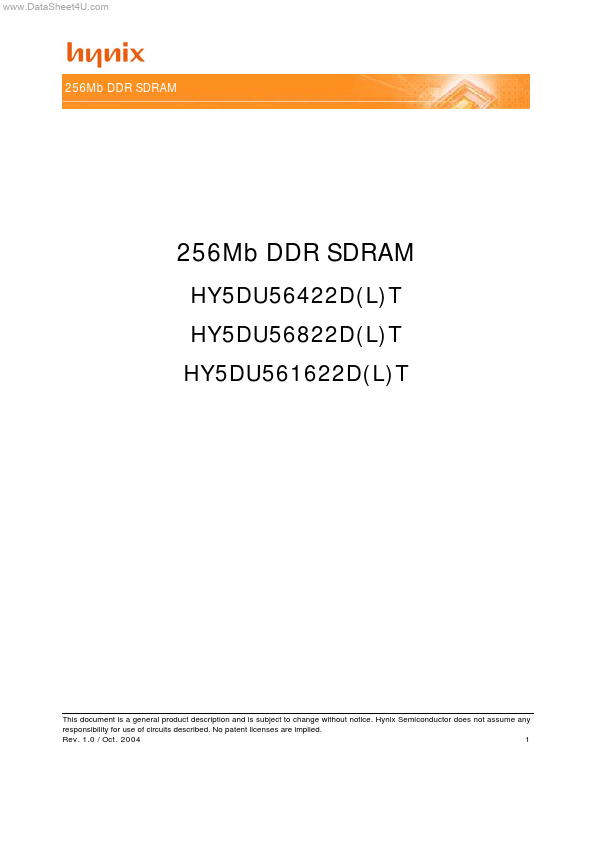 HY5DU561622LT Hynix Semiconductor