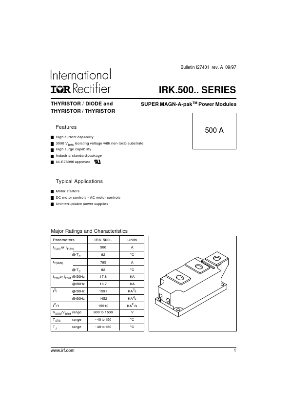 IRKT500 International Rectifier
