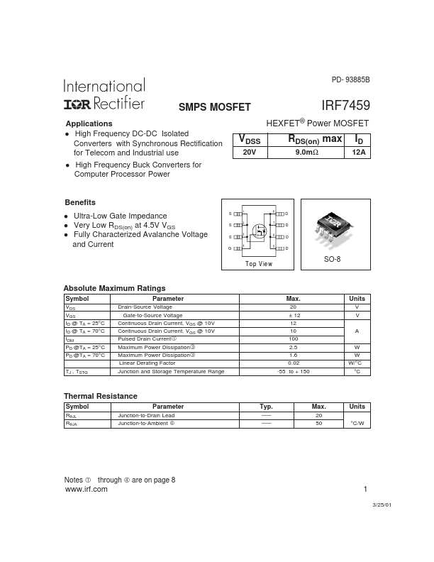 IRF7459 International Rectifier