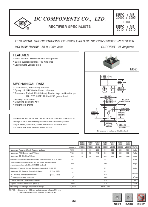 MB356 Dc Components