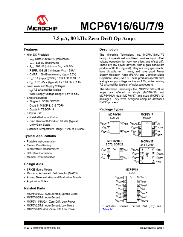 MCP6V19 Microchip