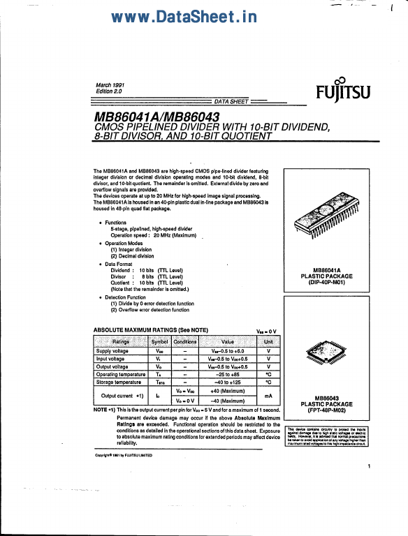 MB86041A Fujitsu