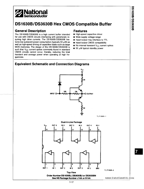DS3630B National Semiconductor