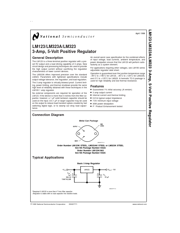 LM323A National Semiconductor