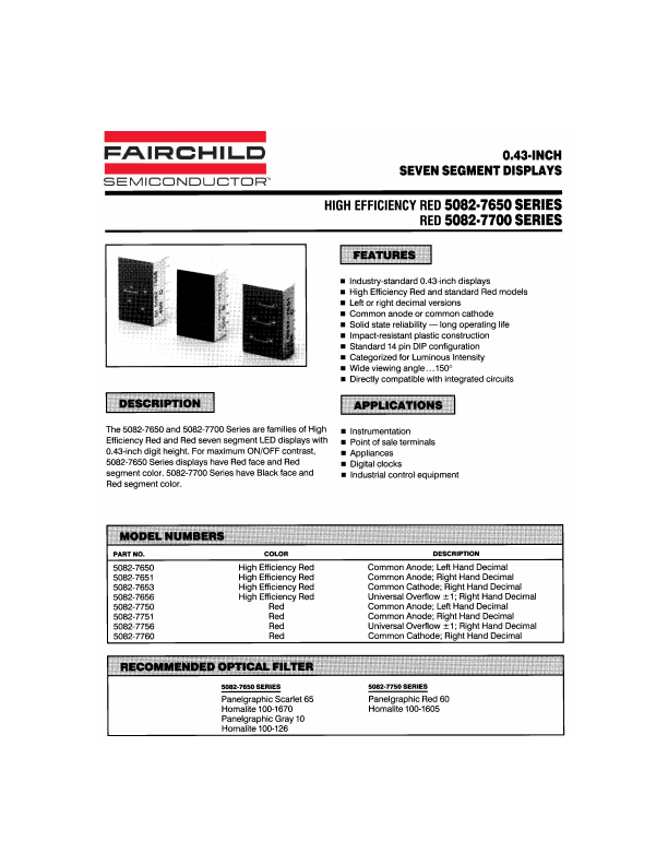 5082-7651 Fairchild Semiconductor