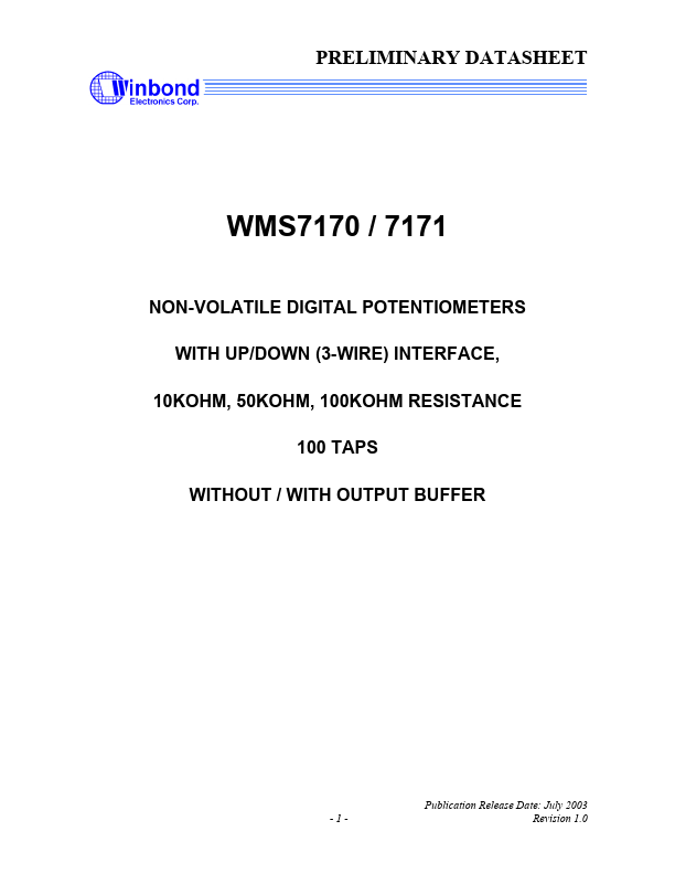 WMS7170 Winbond