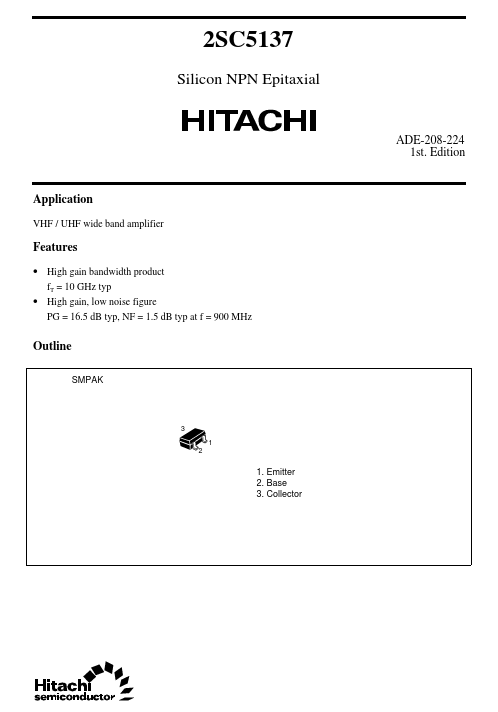 2SC5137 Hitachi Semiconductor