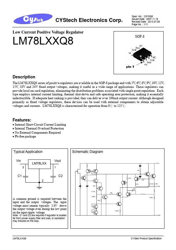 LM78L18Q8 CYStech