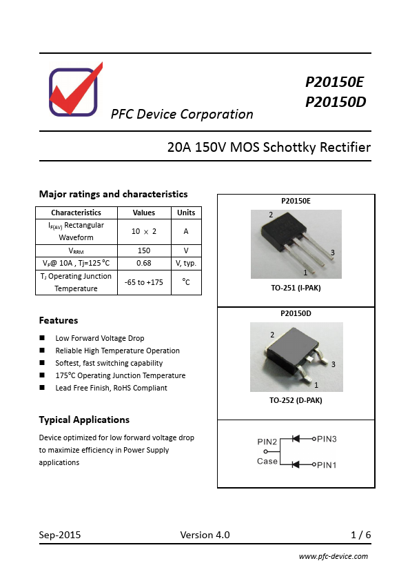 P20150E PFC Device Corporation