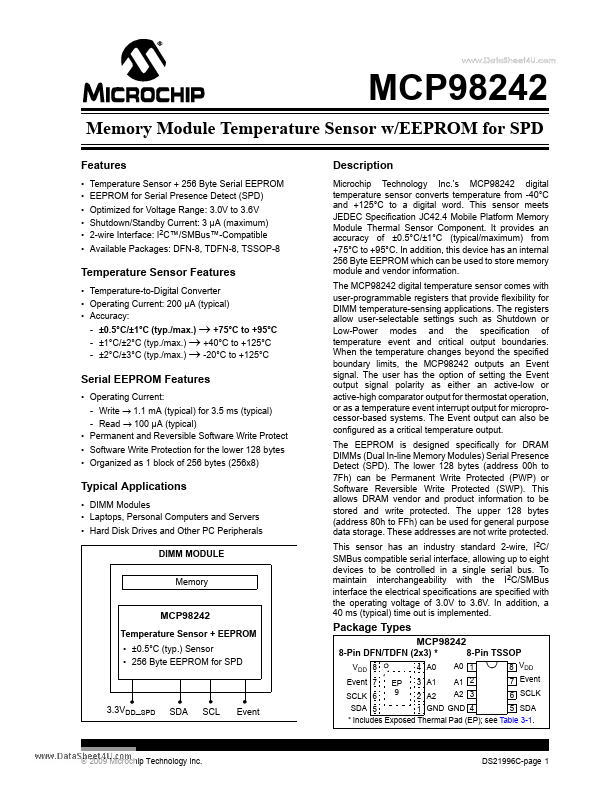 MCP98242 Microchip Technology