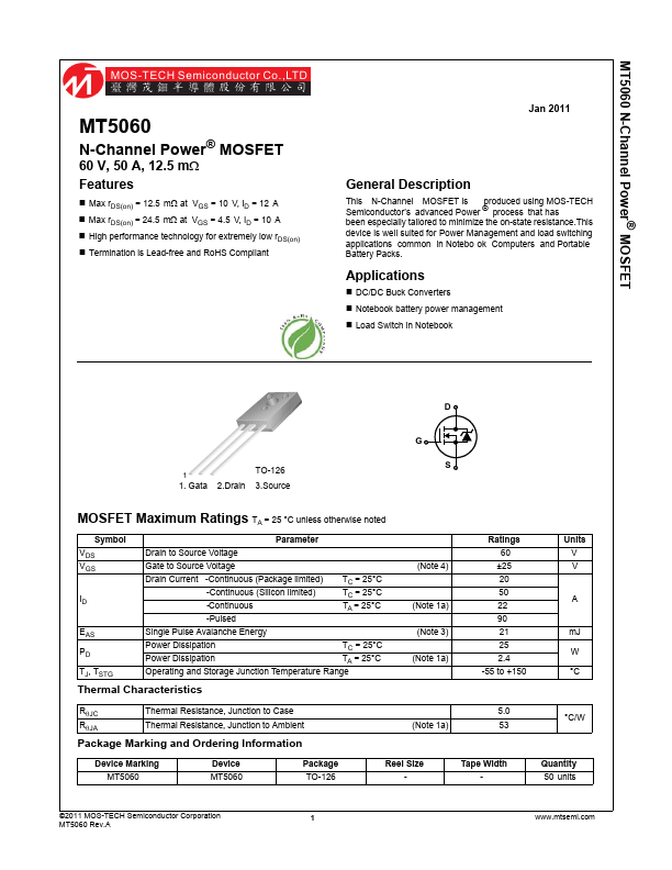 MT5060 MOS-TECH