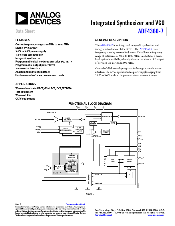 ADF4360-7 Analog Devices