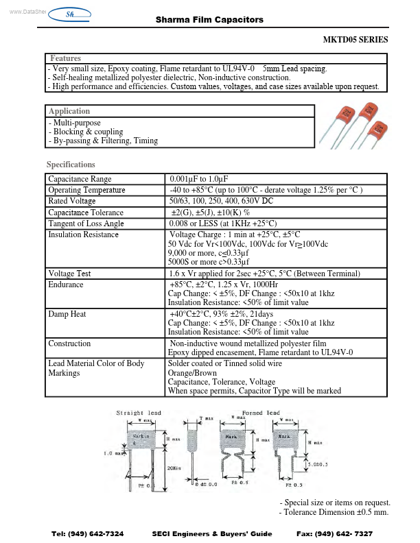 MKTD05 Sharma Electro Components