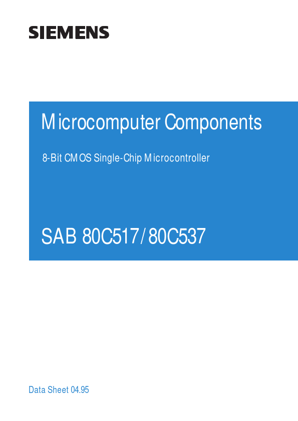 SAB80C517 Siemens Semiconductor Group