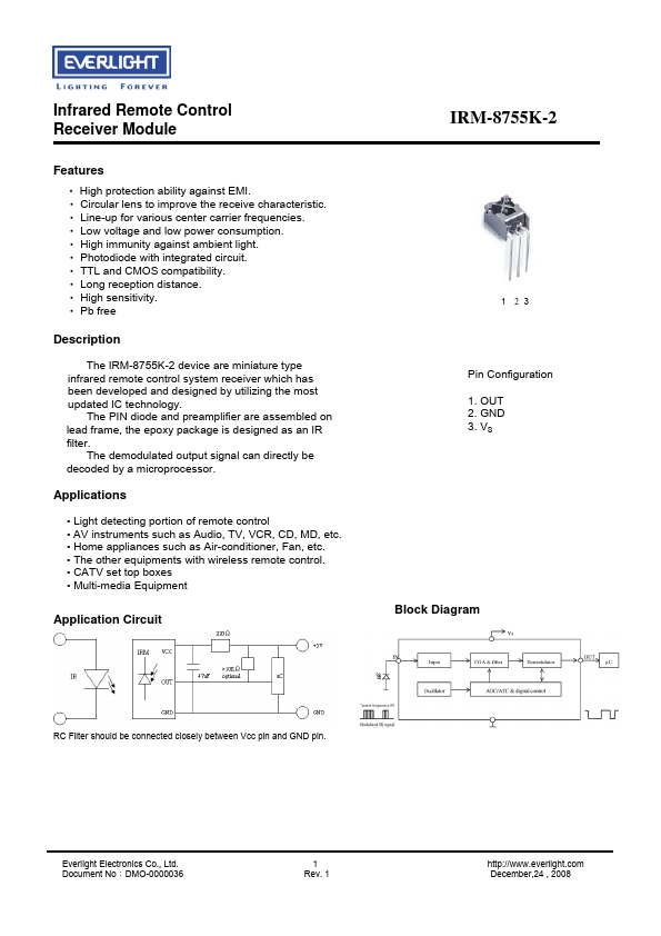 IRM-8755K-2 Everlight Electronics