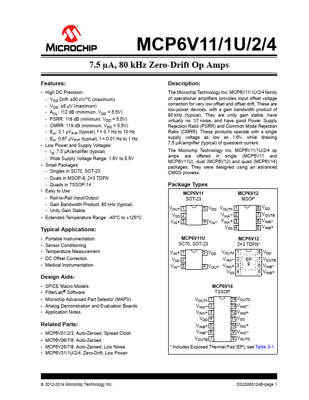 MCP6V14 Microchip
