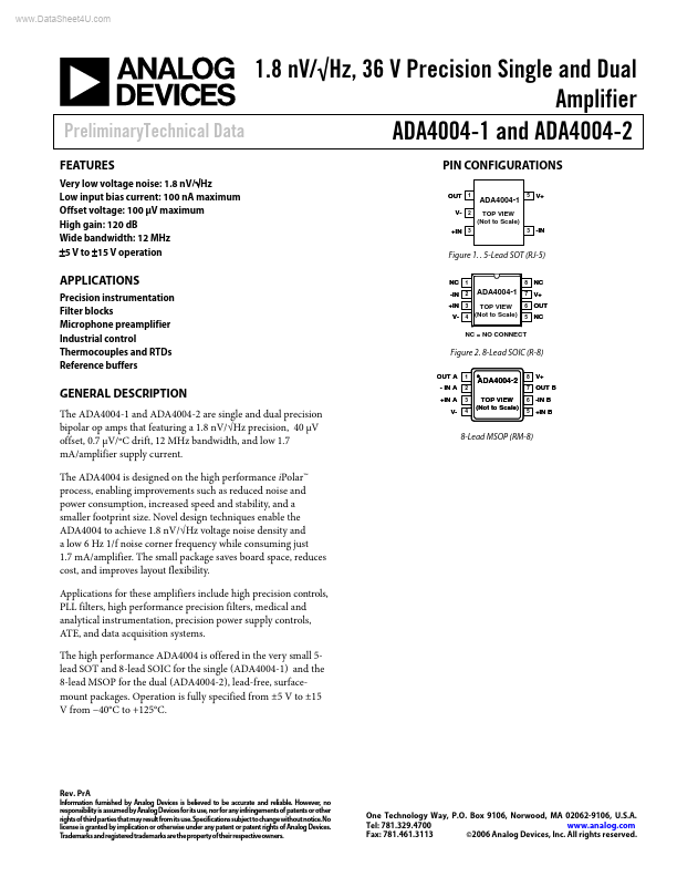 ADA4004-1 Analog Devices