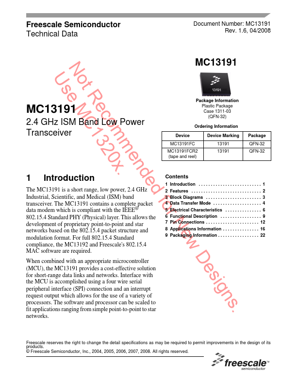 MC13191 Freescale Semiconductor