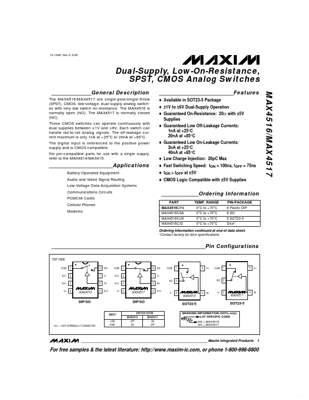MAX4517 Maxim