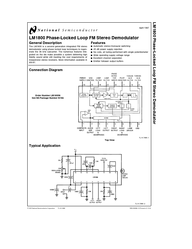 LM1800 National Semiconductor