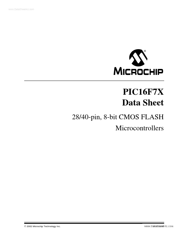 16F73 Microchip Technology
