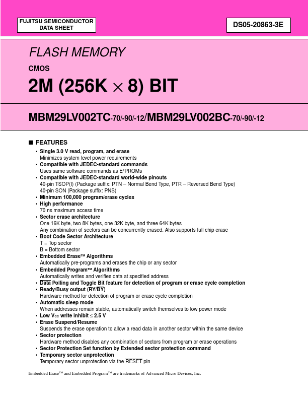 MBM29LV002BC-12